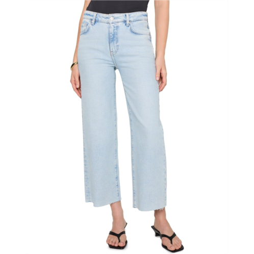 AG Jeans Saige Mid-Rise Wide Leg Crop in Harvest
