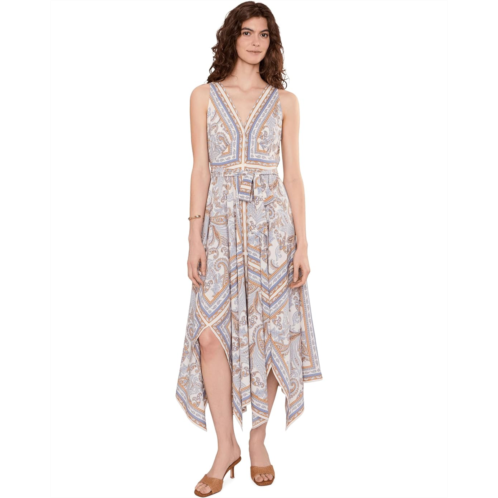 POLO RALPH LAUREN Paisley Georgette Handkerchief-Hem Dress