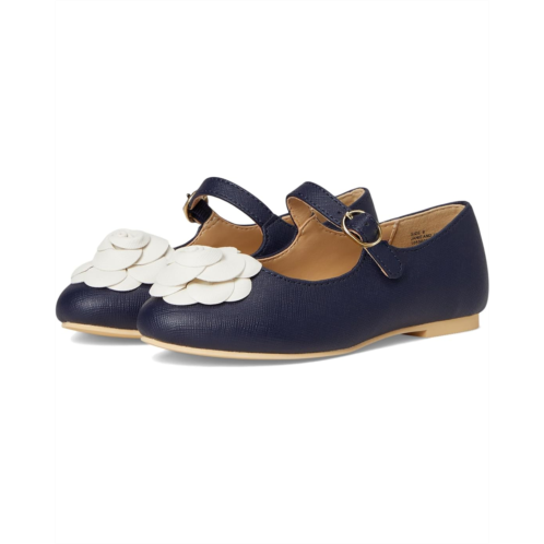 Janie and Jack Navy Flower Flats (Toddler/Little Kid/Big Kid)