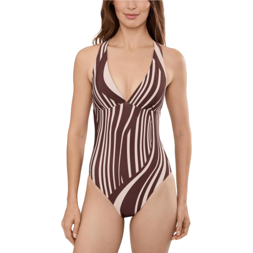 Seafolly Coastline Deep V-Neck One-Piece