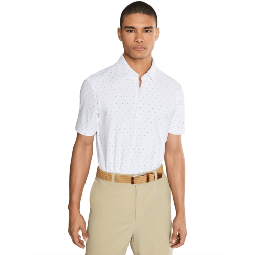 Mens adidas Golf Ultimate365 Mirco Print Polo Shirt