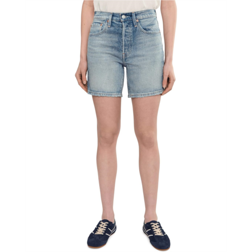 Womens Levis Premium 501 Mid Thigh Shorts