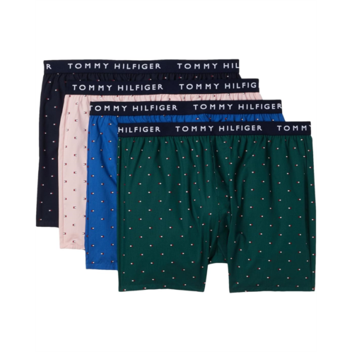 Mens Tommy Hilfiger Woven Cotton Boxer 4-Pack