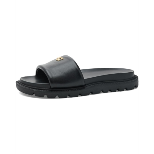 Womens COACH Brynn Leather Slide Sandals