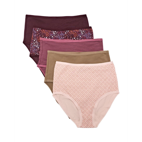 Womens PACT Everyday High-Rise Brief 5-Pack