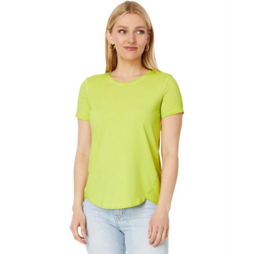 NICZOE Short Sleeve Shirt Tail Crew Tee