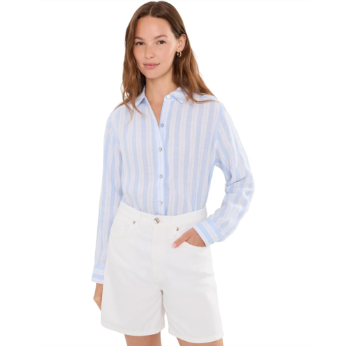 Womens Tommy Bahama Sea Stripe Relaxed Long Sleeve Shirt
