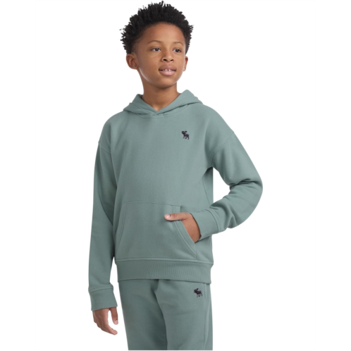 Boys abercrombie kids Essentials Fleece Hoodie (Big Kid)
