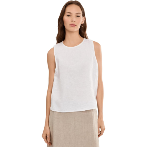 Eileen Fisher Organic Linen Round Neck Shell