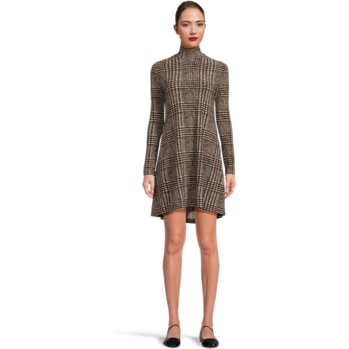 Norma Kamali Long Sleeve Turtle Swing Dress
