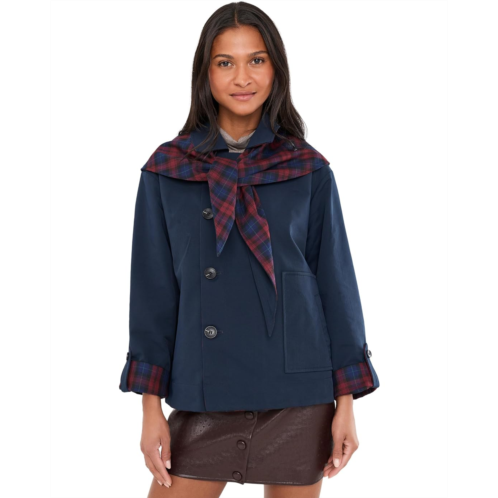 Womens Avec Les Filles Reversible Scarf Barn Jacket