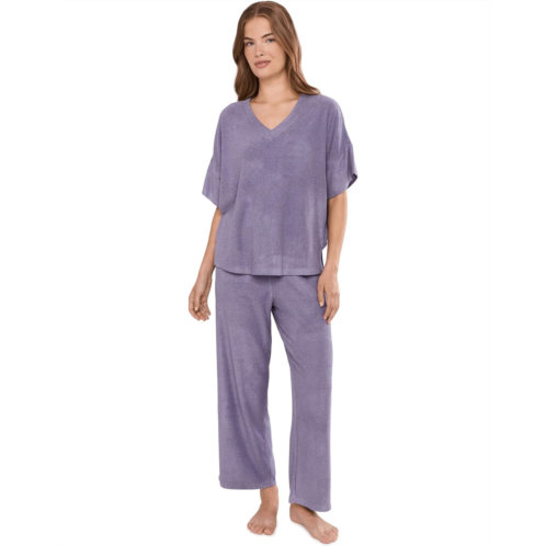 Womens N by Natori Terry Lounge Top And Pant Set