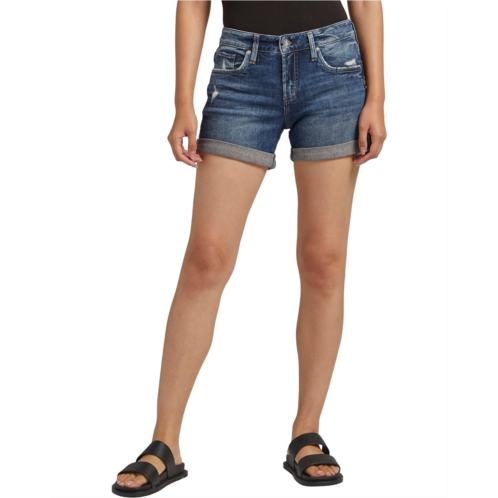 Silver Jeans Co. Boyfriend Mid-Rise Shorts L53608EPX333