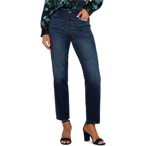 Liverpool Los Angeles Petite Gia Glider Pull On Slim Mid Rise Stretch Denim