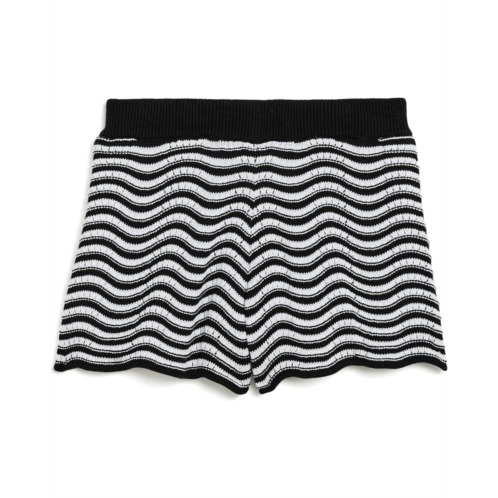 Girls Janie and Jack Stripe Scallop Sweater Shorts (Toddler/Little Kid/Big Kid)