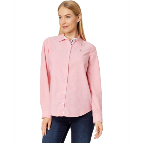 U.S. POLO ASSN. Long Sleeve Solid Stretch Oxford Woven Shirt