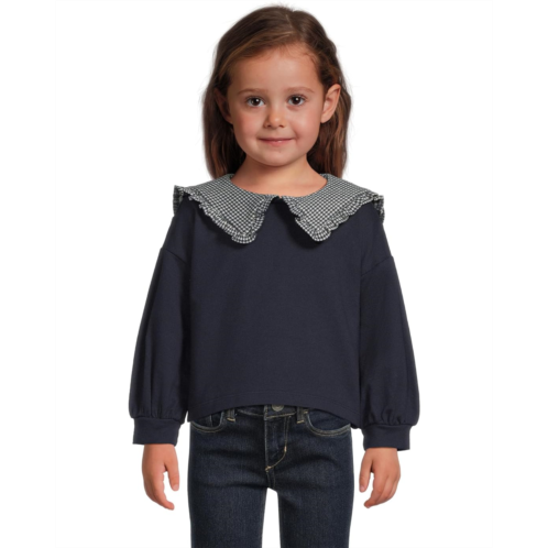 Janie and Jack Printed Collar Sweatshirt (Infant)