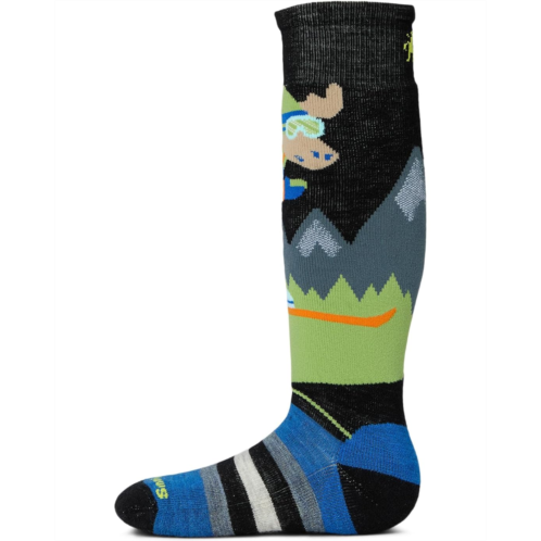 Unisex Smartwool Kids Wintersport Full Mountain Moose Pattern OTC Socks (Toddler/Little Kid/Big Kid)
