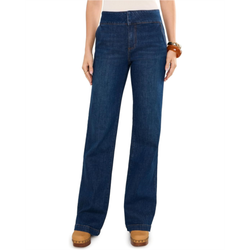 Womens Paige Leenah with Wide Waistband Trousers Details in Simonetta