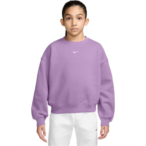 Girls Nike Kids Sportswear Studio Oversized Fleece Boxy Top (Big Kid)