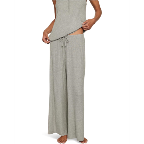 Womens Eberjey Dream Rib Wide Leg Pants