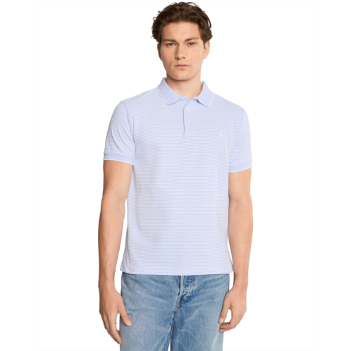 Mens Polo Ralph Lauren Custom Slim Striped Stretch Mesh Polo