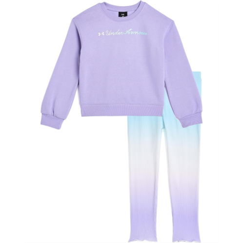 Girls Under Armour Kids Ombre Crew Neck Set (Toddler/Little Kid)