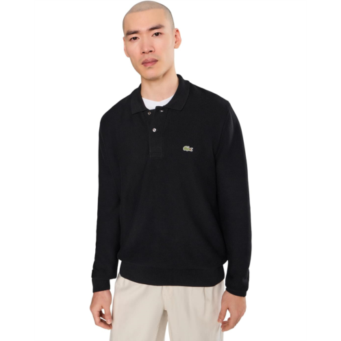 Mens Lacoste Classic Fit Long Sleeved Knitted Polo Shirt