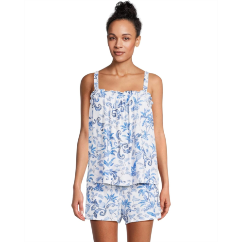 Tommy Bahama Womens Boxer Tank Pajama Set