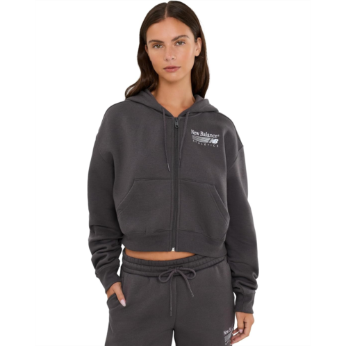 Womens New Balance Trackside Fleece Full Zip