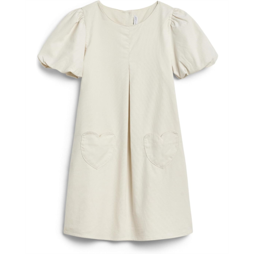 Girls Janie and Jack Corduroy Heart Pocket Shift Dress (Toddler/Little Kid/Big Kid)