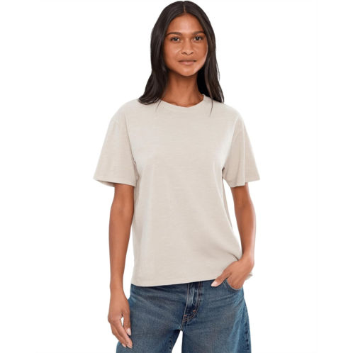 Womens Splendid Louisa Boyfriend Short Sleeve Tee