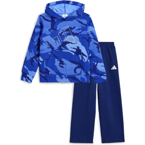 Adidas Kids Aop Sportswear Camo Pullover & Pants Set (Toddler/Little Kid)