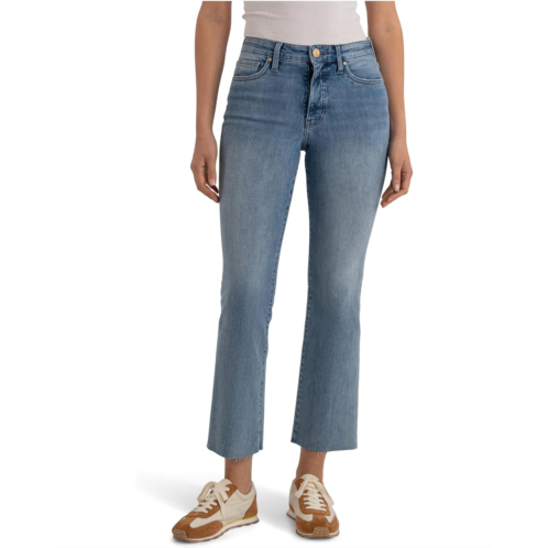 KUT from the Kloth Kelsey High Rise Fab Ab Ankle Flare With Raw Hem