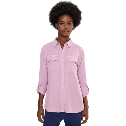 L.L.Bean Womens LLBean Soft Washed Tencel Utility Shirt