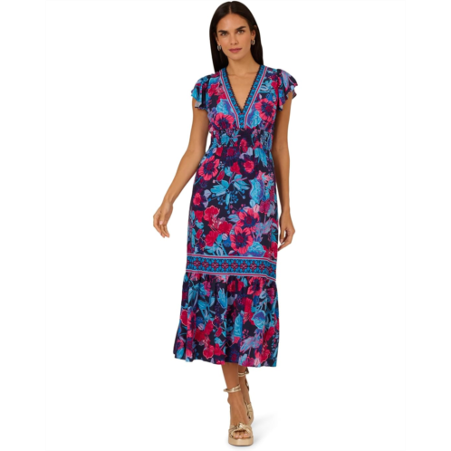 Adrianna Papell Printed Midi Dress