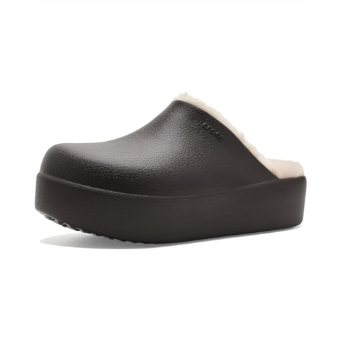 Womens Crocs Dylan Platform Lined Clogs Fuzzy Slippers
