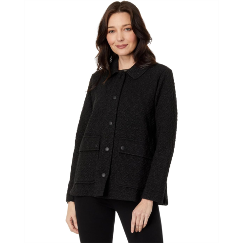 Elliott Lauren Shine Through Quilted Knit Jacket w/ Snap Closure