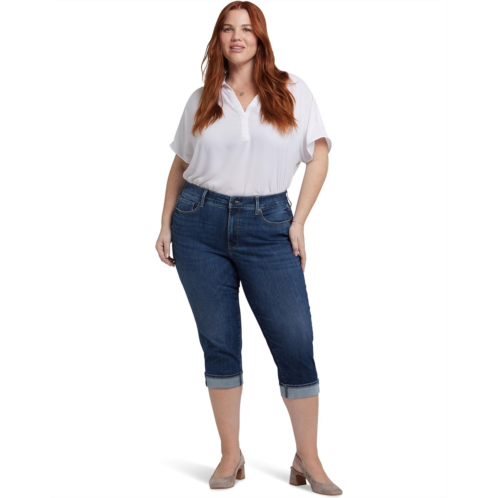 NYDJ Plus Marilyn Straight Crop Jeans In Rio Rapids