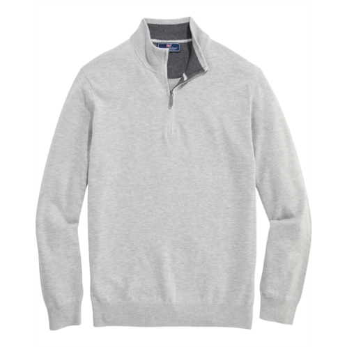 Mens Vineyard Vines Boathouse Tipped 1/4 Zip Sweater