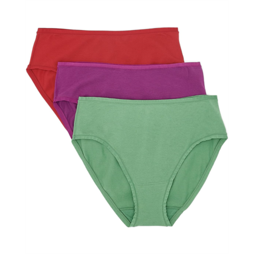 Womens Natori Bliss Bare Cotton Hipster 3-Pack