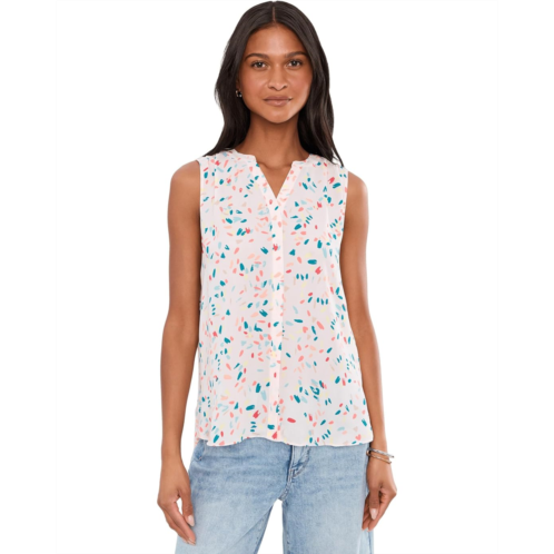 Womens NYDJ Sleeveless Pintuck Blouse