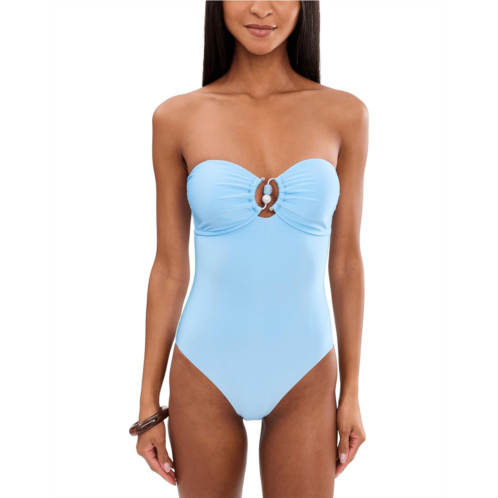 Womens Seafolly Palermo Ring Front Bandeau One-Piece