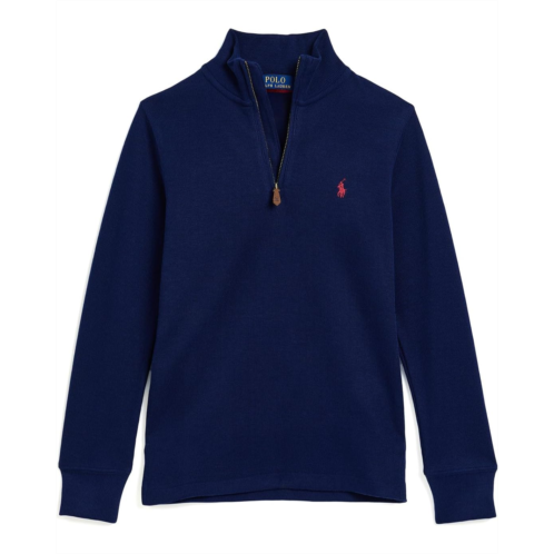 Boys Polo Ralph Lauren Kids Estate-Rib 3/4 Zip Pullover (Big Kid)