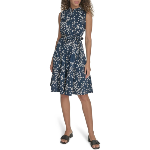 Calvin Klein Tiered Slvless Cotton Dress