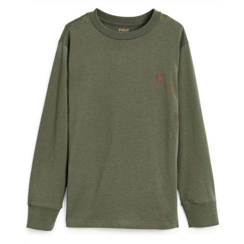 Boys Polo Ralph Lauren Kids Cotton Jersey Long Sleeve Tee (Big Kid)