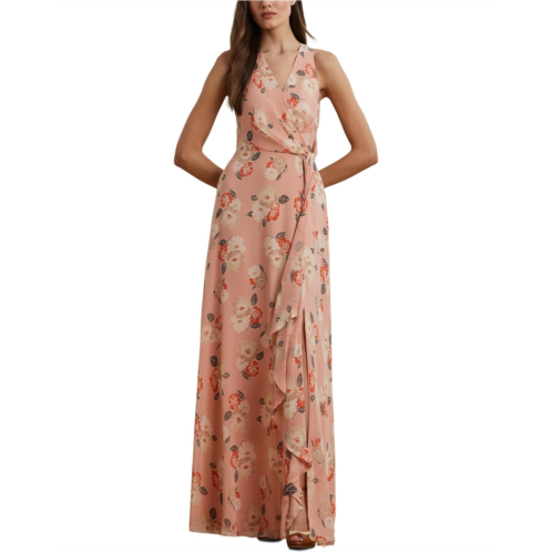 POLO RALPH LAUREN Floral Ruffle-Trim Georgette Gown