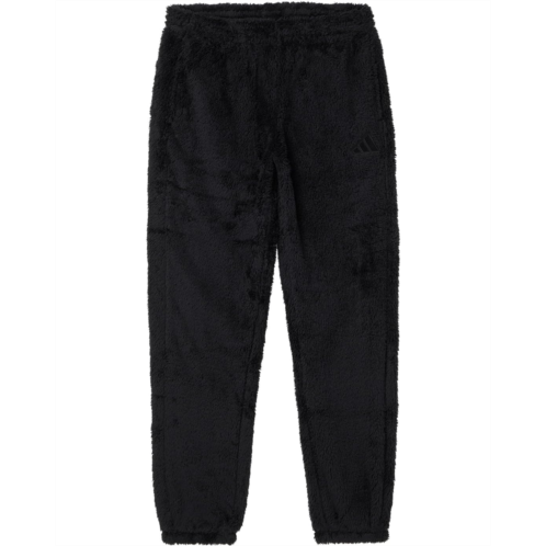 Adidas Kids Cozy Furry Sherpa Joggers (Big Kid)