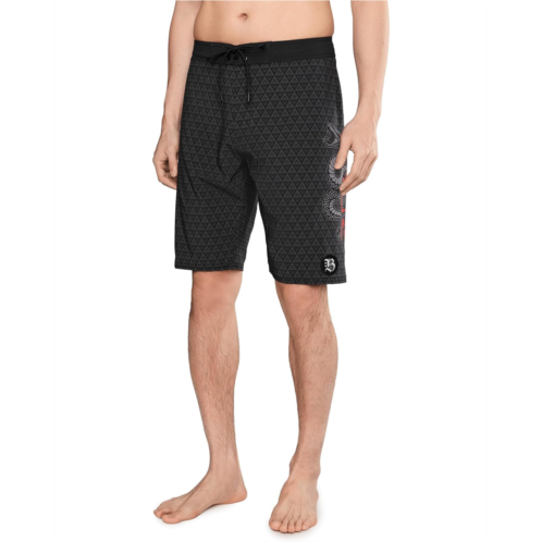 Mens RVCA 21 Barron Snake Shorts