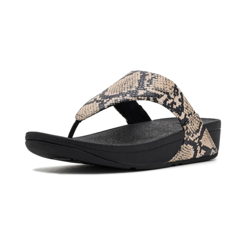 Womens FitFlop Lulu Snake Toe Post Sandals